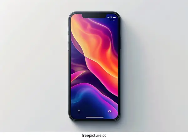 Phone with Abstract Background