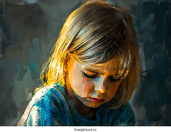 Portrait of a Blonde Girl