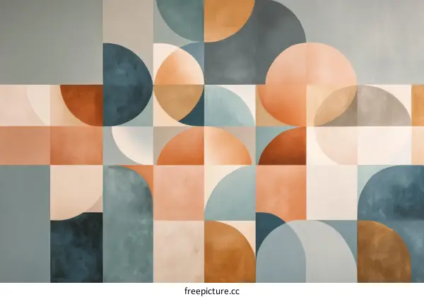 Geometric Abstract Wall Tiles Design