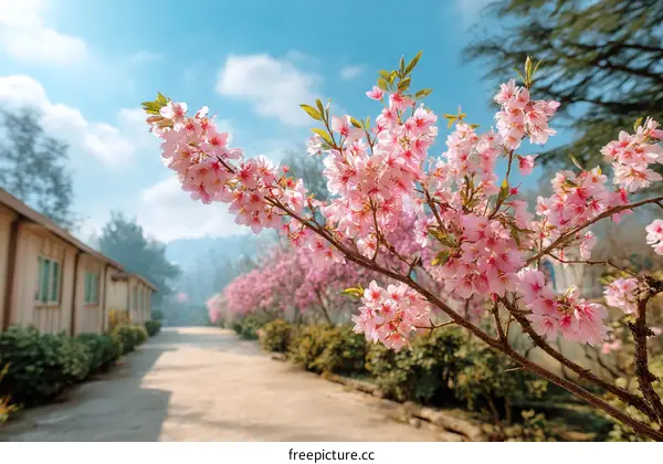 Beautiful Cherry Blossoms in Spring