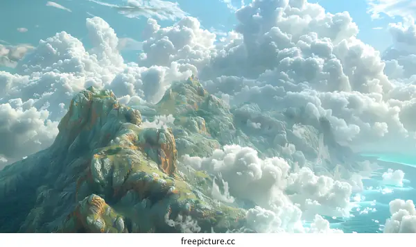 Fantasy Mountain Landscape