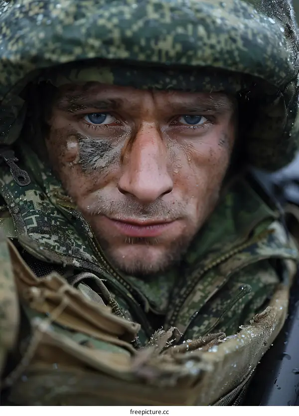 Portrait of a Russian soldier