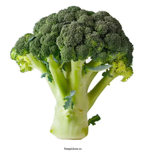 [Transparent Background PNG]Fresh Green Broccoli Isolated On White Background