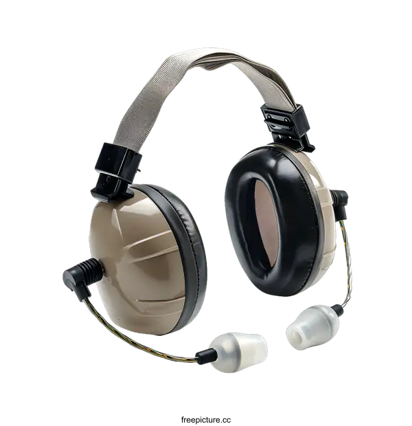 [Transparent Background PNG]Noise Reduction Earmuffs and Earplugs Set
