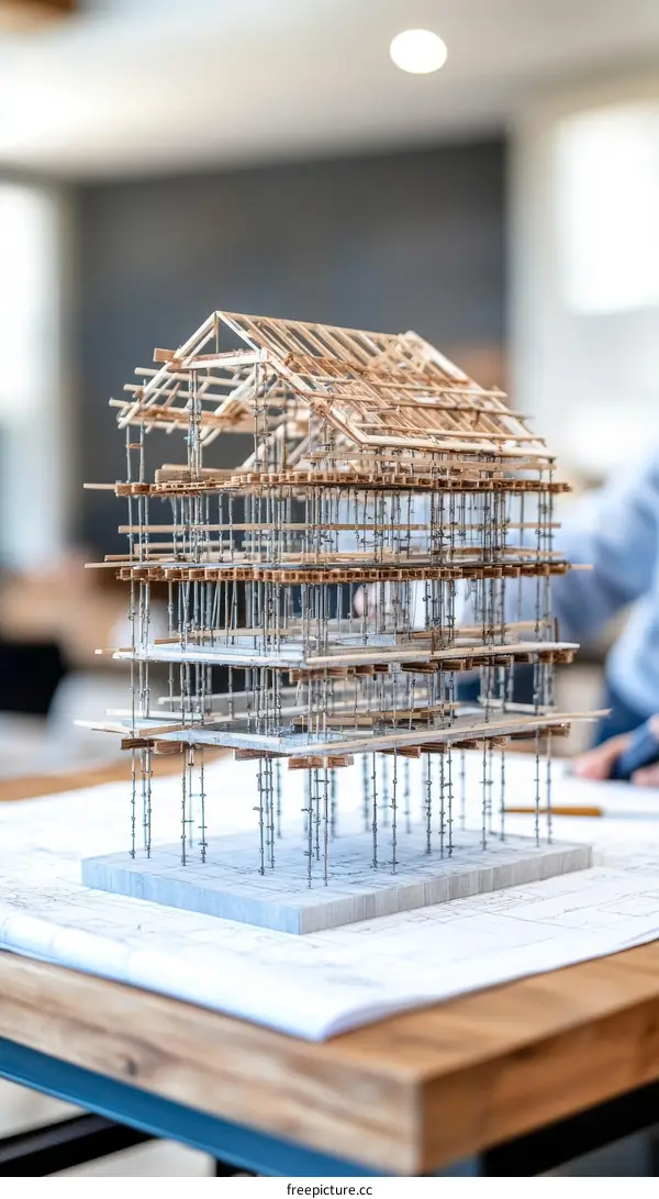 Architectural Model of a Building Structure