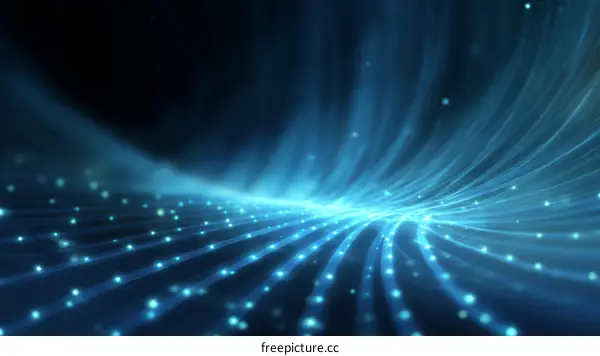 Abstract Blue Light Technology Background Design