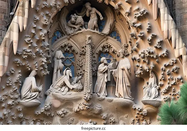 The Nativity Facade of the Sagrada Familia