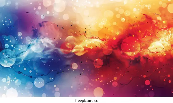 Abstract Colorful Space Background Design