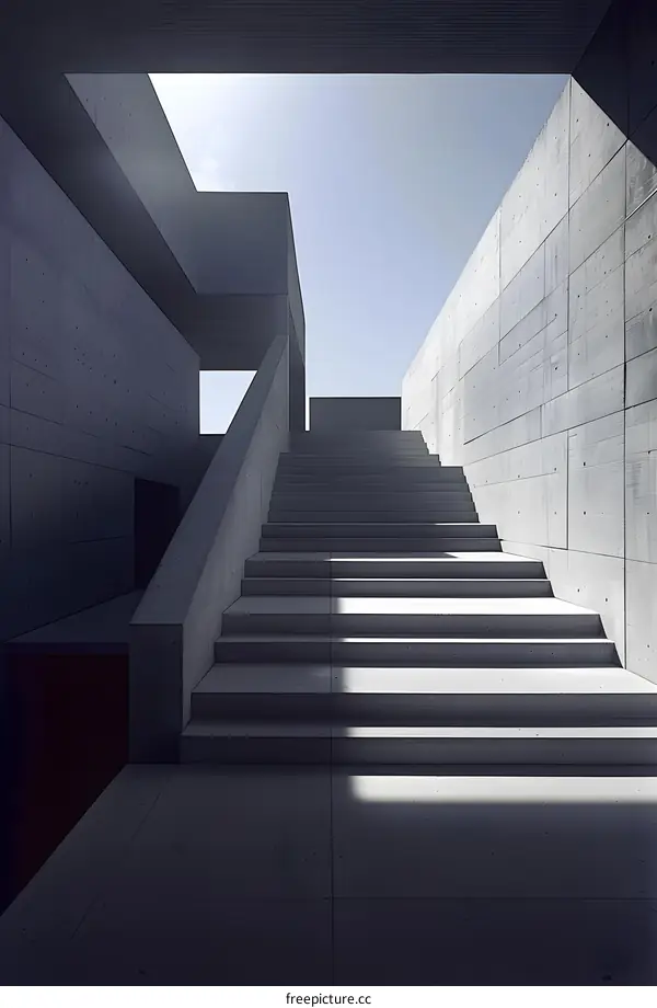 Concrete Staircase Modern Architecture Design