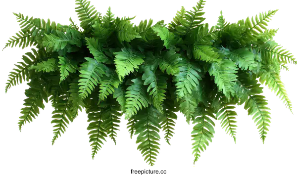 [Transparent Background PNG]Beautiful Fern Arrangement Isolated on White Background