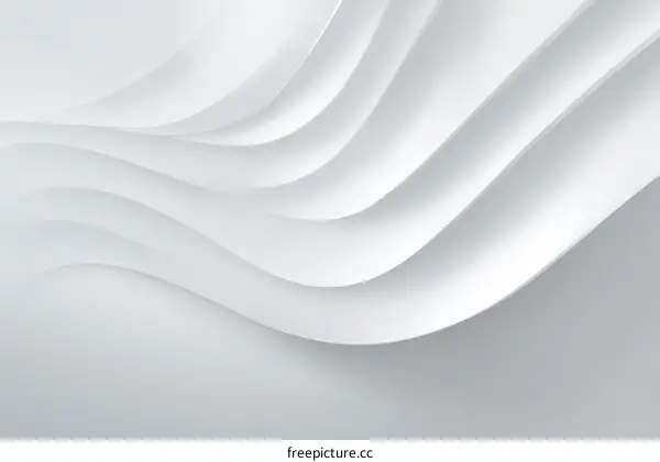 Abstract White Wave Design Background