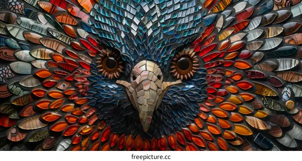 Phoenix Mosaic with Spreader Wings