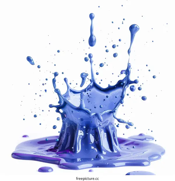 Blue Liquid Splash Crown
