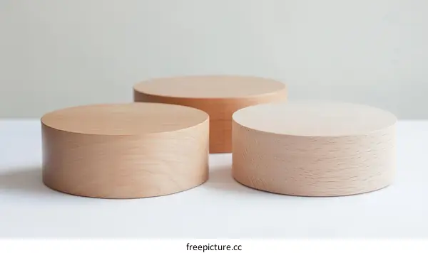 Three Simple Wooden Display Stands