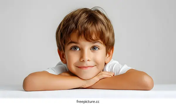 Portrait of a happy smiling boy