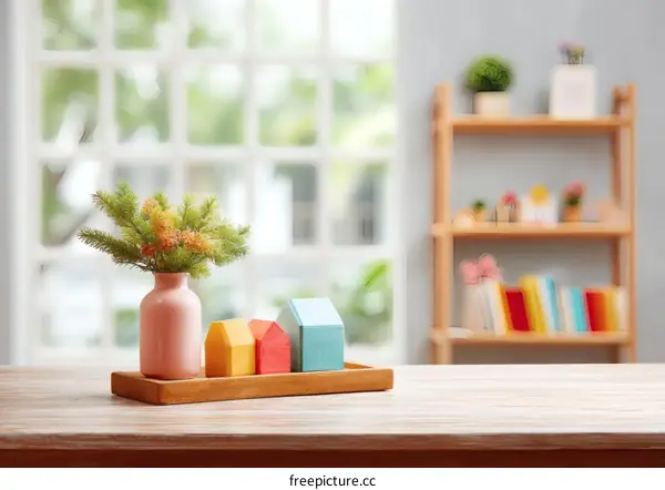 Cozy Home Decor Display on Wooden Table