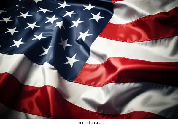 Close-Up of the American Flag