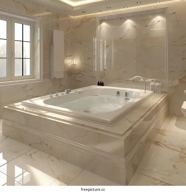 Luxury Modern Elegant Bathroom Spa Tub