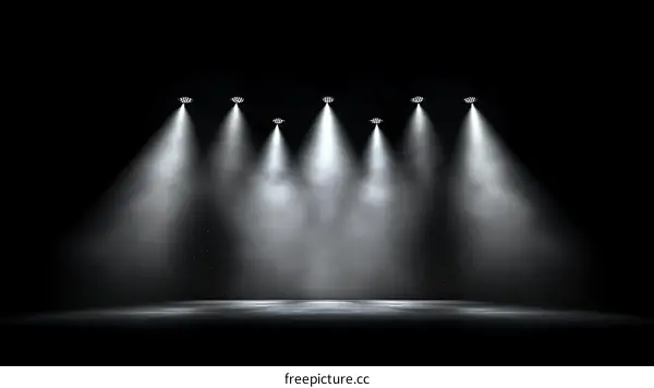 Spotlight Stage Empty Scene for Event Illustration