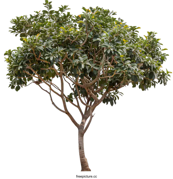 [Transparent Background PNG]Green Tree Isolated on White Background