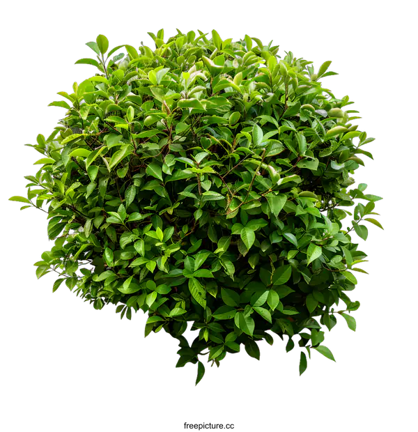 [Transparent Background PNG]Green Bush Isolated on White Background