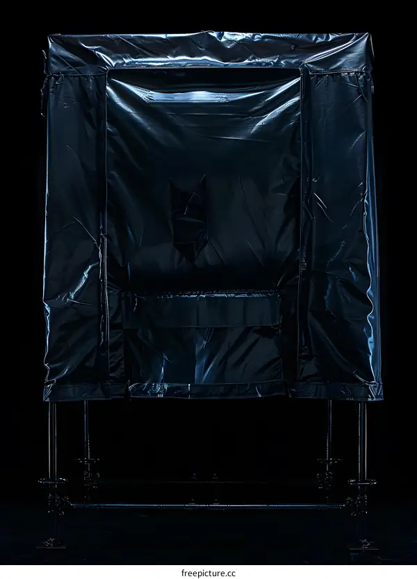Black Tent Cover For Camera Setup