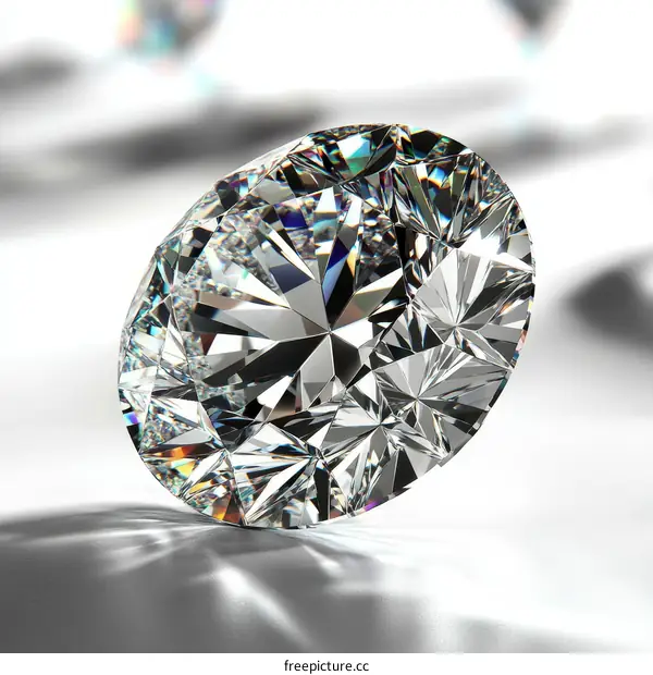 Sparkling Diamond Jewel Close-up
