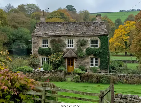 Stone Cottage in the English Countryside