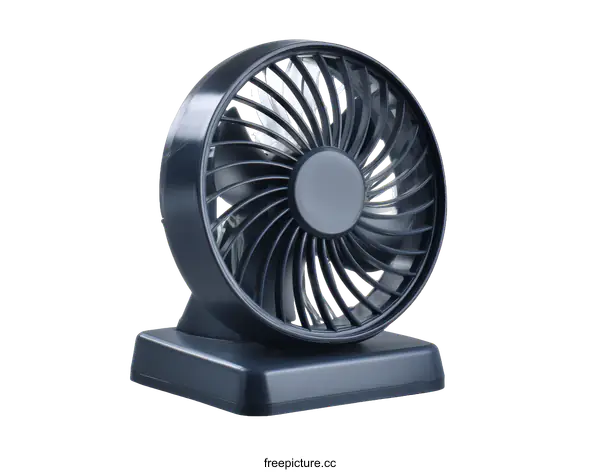 [Transparent Background PNG]Compact Portable Desk Fan with Modern Design
