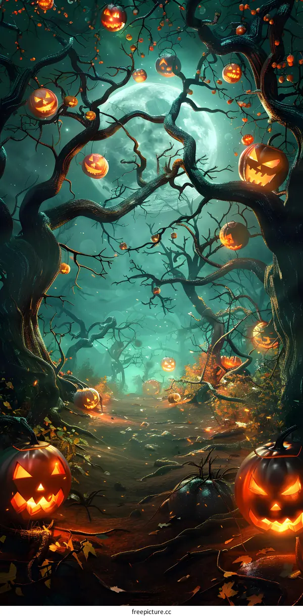 Halloween Pumpkin Forest