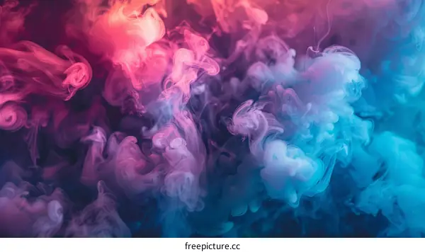 Abstract Colorful Smoke Background