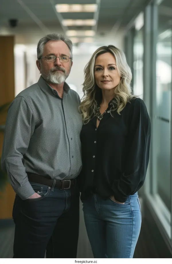 A Man and A Woman Posing for a Photo