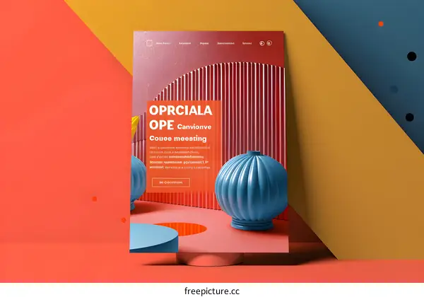 Abstract Geometric Shapes and Background Design