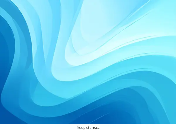Abstract Blue Wave Background Design