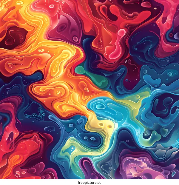Colorful liquid background