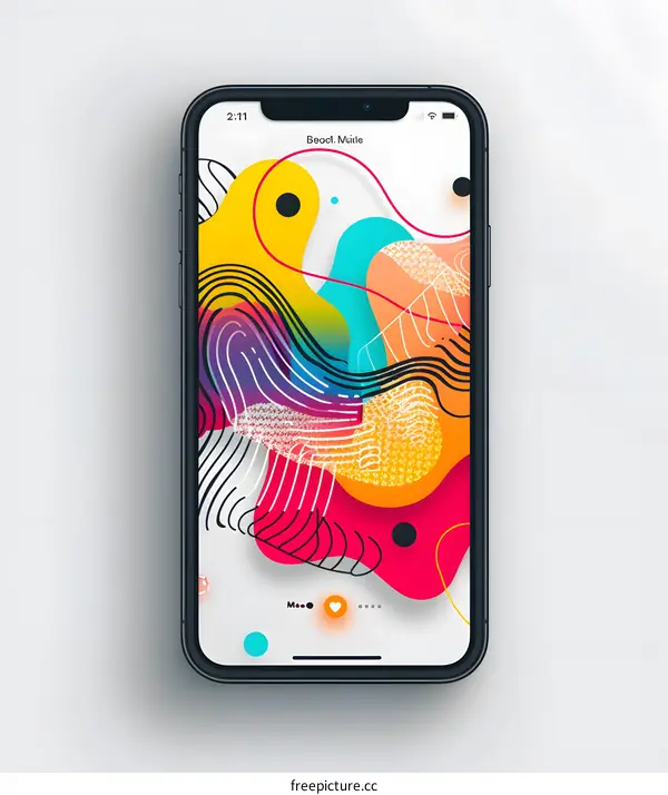 Abstract Colorful Mobile Phone Screen Wallpaper