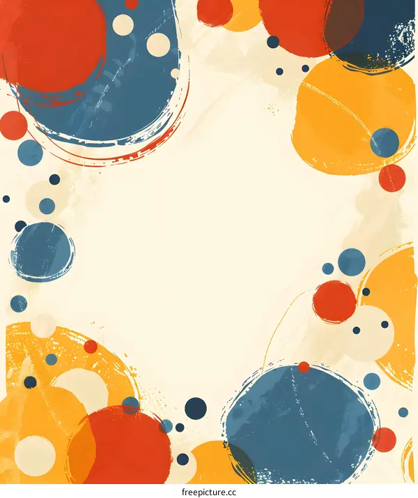 Abstract Background with Colorful Circles