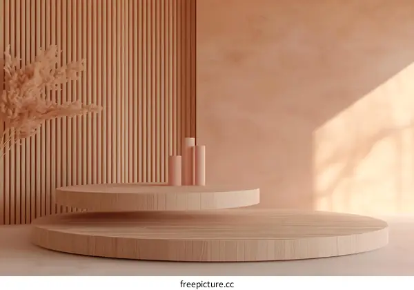 Elegant Wooden Display Stand for Products