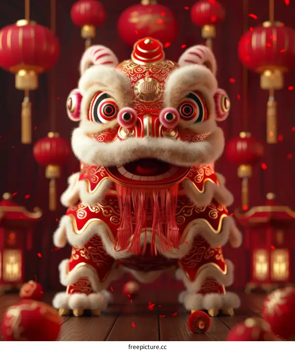 Majestic Lion Dance: A Chinese Cultural Icon