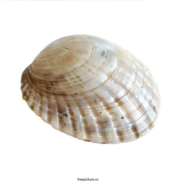 [Transparent Background PNG]Seashell on a white background