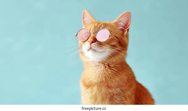 Cool Cat Wearing Sunglasses