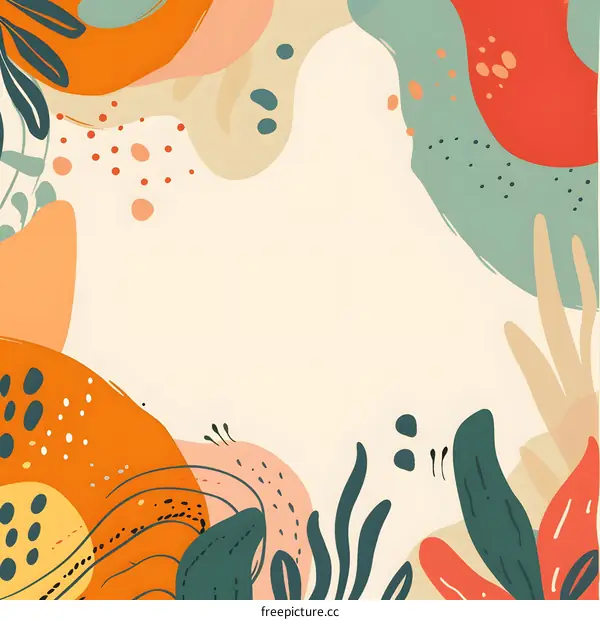 Abstract Floral Background Illustration