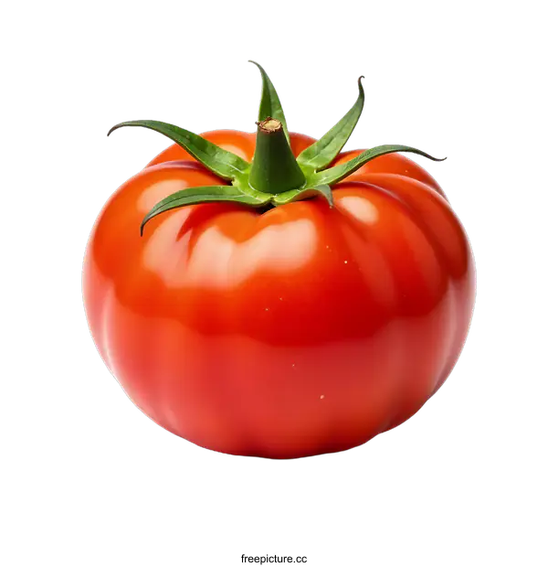 [Transparent Background PNG]Close Up of a Fresh Tomato