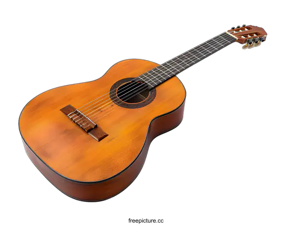 [Transparent Background PNG]Acoustic Guitar on White Background