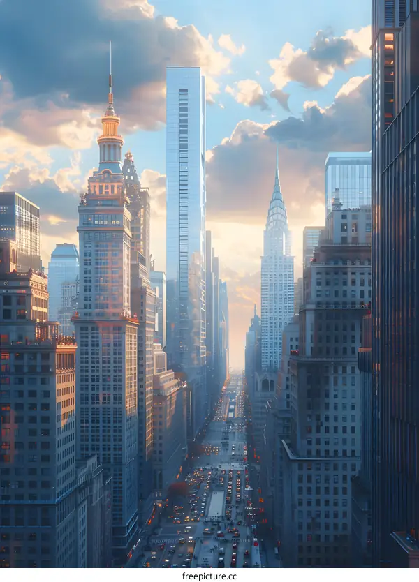 New York City Manhattan skyscrapers