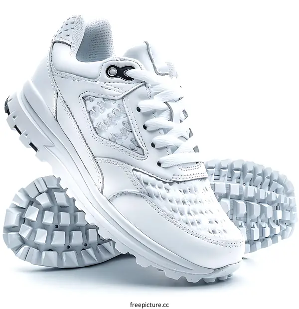 White Sneaker on White Background