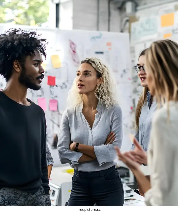 Group of Young Professionals in a Meeting