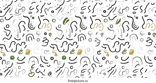 Abstract Pattern with Organic Shapes
