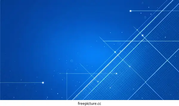 Abstract Blue Technology Background Design