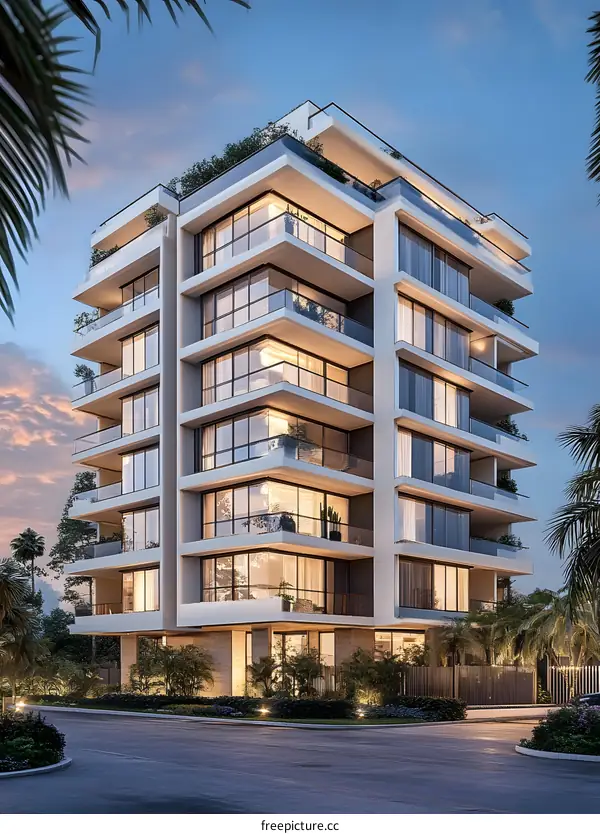 Modern Luxury Apartment Building Exterior Design